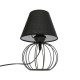 GloboStar® SHAPE 202-0057 Μοντέρνο Eπιτραπέζιο Φωτιστικό Πορτατίφ Μονόφωτο 1 x E27 IP20 Μαύρο Μέταλλο με Μαύρο Ύφασμα - Μ16 x Π16 x Υ30cm GloboStar® SHAPE 202-0057 Μοντέρνο Eπιτραπέζιο Φωτιστικό Μονόφωτο 1 x E27 IP20 Μαύρο Μέταλλο με Μαύρο Ύφασμα - Μ40 x Π40 x Υ27cm