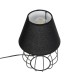 GloboStar® SHAPE 202-0057 Μοντέρνο Eπιτραπέζιο Φωτιστικό Πορτατίφ Μονόφωτο 1 x E27 IP20 Μαύρο Μέταλλο με Μαύρο Ύφασμα - Μ16 x Π16 x Υ30cm GloboStar® SHAPE 202-0057 Μοντέρνο Eπιτραπέζιο Φωτιστικό Μονόφωτο 1 x E27 IP20 Μαύρο Μέταλλο με Μαύρο Ύφασμα - Μ40 x Π40 x Υ27cm