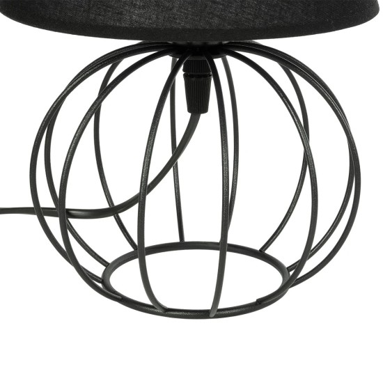 GloboStar® SHAPE 202-0057 Μοντέρνο Eπιτραπέζιο Φωτιστικό Πορτατίφ Μονόφωτο 1 x E27 IP20 Μαύρο Μέταλλο με Μαύρο Ύφασμα - Μ16 x Π16 x Υ30cm GloboStar® SHAPE 202-0057 Μοντέρνο Eπιτραπέζιο Φωτιστικό Μονόφωτο 1 x E27 IP20 Μαύρο Μέταλλο με Μαύρο Ύφασμα - Μ40 x Π40 x Υ27cm
