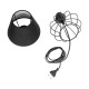 GloboStar® SHAPE 202-0057 Μοντέρνο Eπιτραπέζιο Φωτιστικό Πορτατίφ Μονόφωτο 1 x E27 IP20 Μαύρο Μέταλλο με Μαύρο Ύφασμα - Μ16 x Π16 x Υ30cm GloboStar® SHAPE 202-0057 Μοντέρνο Eπιτραπέζιο Φωτιστικό Μονόφωτο 1 x E27 IP20 Μαύρο Μέταλλο με Μαύρο Ύφασμα - Μ40 x Π40 x Υ27cm