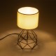 GloboStar® SHAPE 202-0058 Μοντέρνο Eπιτραπέζιο Φωτιστικό Πορτατίφ Μονόφωτο 1 x E27 IP20 Χρυσό Μέταλλο με Λευκό Ύφασμα - Μ16 x Π16 x Υ30cm GloboStar® SHAPE 202-0058 Μοντέρνο Eπιτραπέζιο Φωτιστικό Μονόφωτο 1 x E27 IP20 Χρυσό Μέταλλο με Λευκό Ύφασμα - Μ40 x Π40 x Υ27cm
