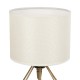 GloboStar® SHAPE 202-0058 Μοντέρνο Eπιτραπέζιο Φωτιστικό Πορτατίφ Μονόφωτο 1 x E27 IP20 Χρυσό Μέταλλο με Λευκό Ύφασμα - Μ16 x Π16 x Υ30cm GloboStar® SHAPE 202-0058 Μοντέρνο Eπιτραπέζιο Φωτιστικό Μονόφωτο 1 x E27 IP20 Χρυσό Μέταλλο με Λευκό Ύφασμα - Μ40 x Π40 x Υ27cm