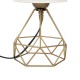 GloboStar® SHAPE 202-0058 Μοντέρνο Eπιτραπέζιο Φωτιστικό Πορτατίφ Μονόφωτο 1 x E27 IP20 Χρυσό Μέταλλο με Λευκό Ύφασμα - Μ16 x Π16 x Υ30cm GloboStar® SHAPE 202-0058 Μοντέρνο Eπιτραπέζιο Φωτιστικό Μονόφωτο 1 x E27 IP20 Χρυσό Μέταλλο με Λευκό Ύφασμα - Μ40 x Π40 x Υ27cm