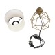 GloboStar® SHAPE 202-0058 Μοντέρνο Eπιτραπέζιο Φωτιστικό Πορτατίφ Μονόφωτο 1 x E27 IP20 Χρυσό Μέταλλο με Λευκό Ύφασμα - Μ16 x Π16 x Υ30cm GloboStar® SHAPE 202-0058 Μοντέρνο Eπιτραπέζιο Φωτιστικό Μονόφωτο 1 x E27 IP20 Χρυσό Μέταλλο με Λευκό Ύφασμα - Μ40 x Π40 x Υ27cm