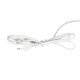 GloboStar® 202-0062 Μοντέρνο Επιτραπέζιο Φωτιστικό LED 6W 540lm 120° AC220-240V IP20 Ψυχρό Λευκό 6000K Λευκό Πλαστικό - Μ20 x Π14.5 xΥ33cm  - 2 Χρόνια Εγγύηση