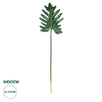 GloboStar® Artificial Garden TARO LEAF 20220 Τεχνητό Διακοσμητικό Φύλο Κολοκασίας Π32 x Υ87cm