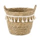 GloboStar® Artificial Garden SANTORINI 20284 Διακοσμητικό Πλεκτό Καλάθι - Κασπώ Γλάστρα - Flower Pot Μπεζ με Μακραμέ Φ20cm x Υ20cm GloboStar® Artificial Garden SANTORINI 20284 Διακοσμητικό Πλεκτό Καλάθι - Κασπώ Γλάστρα - Flower Pot Μπεζ με Μακραμέ Φ20cm x Υ20cm