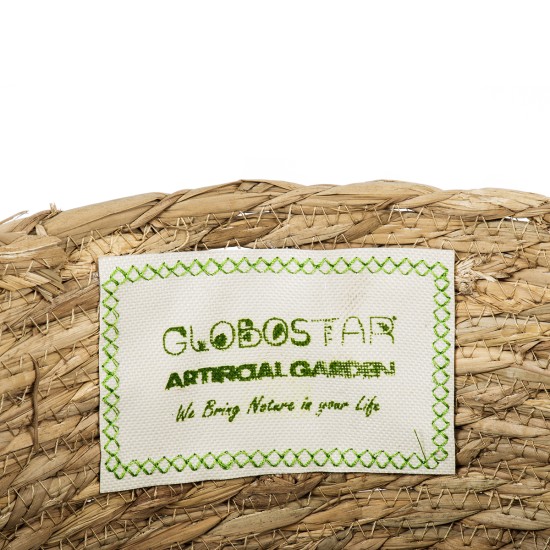 GloboStar® Artificial Garden SANTORINI 20286 Διακοσμητικό Πλεκτό Καλάθι - Κασπώ Γλάστρα - Flower Pot Μπεζ με Μακραμέ Φ31cm x Υ29cm GloboStar® Artificial Garden SANTORINI 20286 Διακοσμητικό Πλεκτό Καλάθι - Κασπώ Γλάστρα - Flower Pot Μπεζ με Μακραμέ Φ31cm x Υ29cm