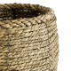 GloboStar® Artificial Garden THASSOS 20295 Διακοσμητικό Πλεκτό Καλάθι - Κασπώ Γλάστρα - Flower Pot Μπεζ Φ18 x Υ24cm