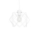 GloboStar® VORTEX 203-0001 Mοντέρνο Κρεμαστό Φωτιστικό Πλέγμα Μονόφωτο 1 x E27 IP20 Λευκό Μέταλλο - Μ23.5 x Π23.5 x Υ20cm GloboStar® VORTEX 203-0001 Mοντέρνο Κρεμαστό Φωτιστικό Πλέγμα Μονόφωτο 1 x E27 IP20 Λευκό Μέταλλο - Μ23.5 x Π23.5 x Υ20cm