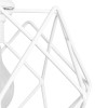 GloboStar® VORTEX 203-0001 Mοντέρνο Κρεμαστό Φωτιστικό Πλέγμα Μονόφωτο 1 x E27 IP20 Λευκό Μέταλλο - Μ23.5 x Π23.5 x Υ20cm
