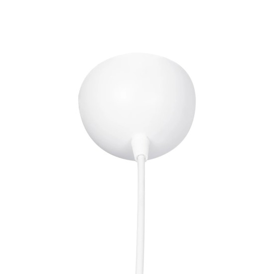 GloboStar® VORTEX 203-0001 Mοντέρνο Κρεμαστό Φωτιστικό Πλέγμα Μονόφωτο 1 x E27 IP20 Λευκό Μέταλλο - Μ23.5 x Π23.5 x Υ20cm GloboStar® VORTEX 203-0001 Mοντέρνο Κρεμαστό Φωτιστικό Πλέγμα Μονόφωτο 1 x E27 IP20 Λευκό Μέταλλο - Μ23.5 x Π23.5 x Υ20cm