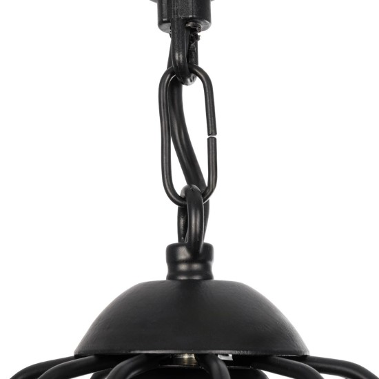 GloboStar® ZION 203-0003 Vintage Κρεμαστό Φωτιστικό Σχοινί Μονόφωτο 1 x E27 IP20 Μαύρο Μέταλλο με Μπεζ Σχοινί - Μ33 x Π33 x Υ29cm GloboStar® ZION 203-0003 Vintage Κρεμαστό Φωτιστικό Σχοινί Μονόφωτο 1 x E27 IP20 Μαύρο Μέταλλο με Μπεζ Σχοινί - Μ33 x Π33 x Υ29cm