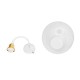 GLOBOSTAR® WIRE 203-0005 Μοντέρνο Κρεμαστό Φωτιστικό Οροφής με Ντουί 1 x E27 AC 220-240V IP20 - Λευκό & Χρυσό - Μ25 x Π25 x Υ30cm GloboStar® WIRE 203-0005 Μοντέρνο Κρεμαστό Φωτιστικό Πλέγμα Μονόφωτο 1 x E27 IP20 Λευκό Μέταλλο - Μ25 x Π25 x Υ30cm