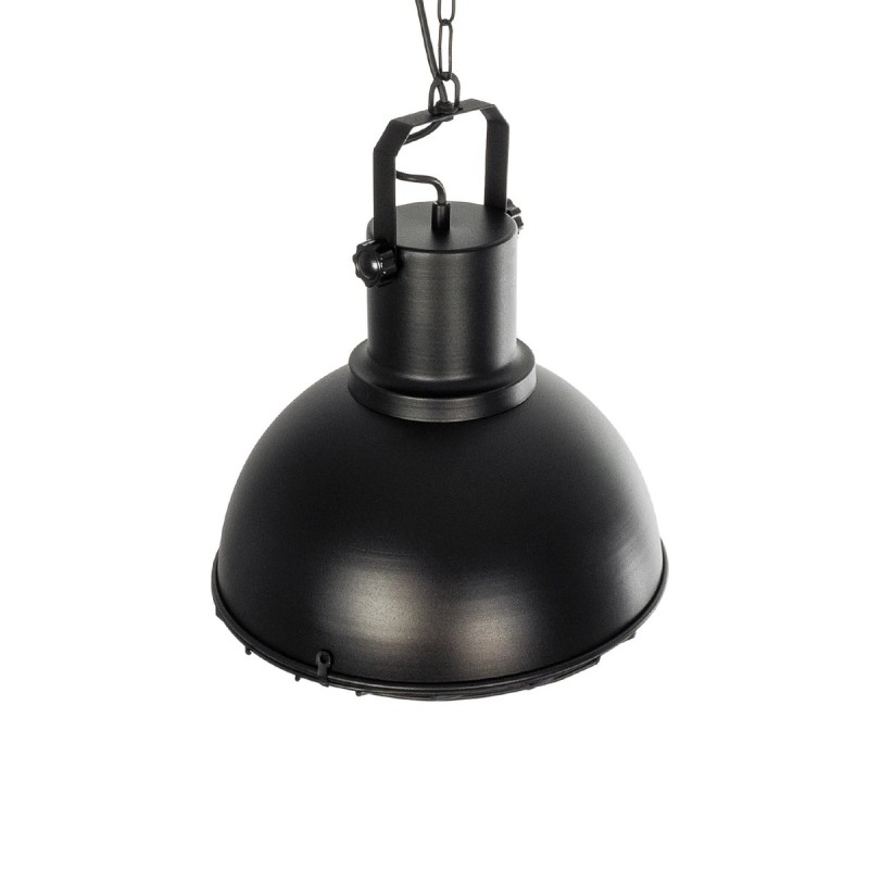 GloboStar® SIERRA 203-0011 Vintage Κρεμαστό Φωτιστικό Καμπάνα Μονόφωτο 1 x E27 IP20 Μαύρο & Χρυσό Μέταλλο - Μ31 x Π31 x Υ40cm