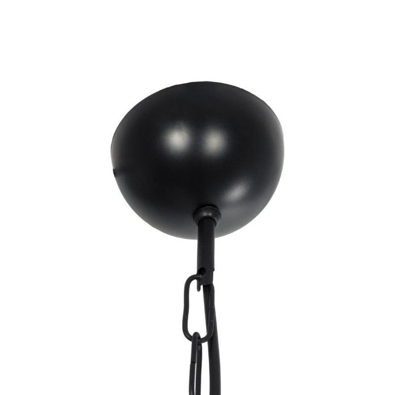 GloboStar® SIERRA 203-0011 Vintage Κρεμαστό Φωτιστικό Καμπάνα Μονόφωτο 1 x E27 IP20 Μαύρο & Χρυσό Μέταλλο - Μ31 x Π31 x Υ40cm