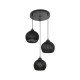 GloboStar® YASAM 203-0022 Vintage Κρεμαστό Φωτιστικό Πλέγμα Τρίφωτο 3 x E27 IP20 Μαύρο Ρατάν - Μ42 x Π42 x Υ54cm GloboStar® YASAM 203-0022 Vintage Κρεμαστό Φωτιστικό Πλέγμα Τρίφωτο 3 x E27 IP20 Μαύρο Ρατάν - Μ42 x Π42 x Υ54cm