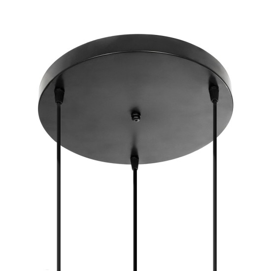 GloboStar® YASAM 203-0022 Vintage Κρεμαστό Φωτιστικό Πλέγμα Τρίφωτο 3 x E27 IP20 Μαύρο Ρατάν - Μ42 x Π42 x Υ54cm GloboStar® YASAM 203-0022 Vintage Κρεμαστό Φωτιστικό Πλέγμα Τρίφωτο 3 x E27 IP20 Μαύρο Ρατάν - Μ42 x Π42 x Υ54cm