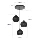 GloboStar® YASAM 203-0024 Vintage Κρεμαστό Φωτιστικό Πλέγμα Τρίφωτο 3 x E27 IP20 Μπεζ Ρατάν - Μ42 x Π42 x Υ54cm GloboStar® YASAM 203-0024 Vintage Κρεμαστό Φωτιστικό Πλέγμα Τρίφωτο 3 x E27 IP20 Μπεζ Ρατάν - Μ42 x Π42 x Υ54cm