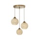 GloboStar® YASAM 203-0024 Vintage Κρεμαστό Φωτιστικό Πλέγμα Τρίφωτο 3 x E27 IP20 Μπεζ Ρατάν - Μ42 x Π42 x Υ54cm GloboStar® YASAM 203-0024 Vintage Κρεμαστό Φωτιστικό Πλέγμα Τρίφωτο 3 x E27 IP20 Μπεζ Ρατάν - Μ42 x Π42 x Υ54cm