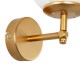 GloboStar® DALPH 203-0029 Vintage Επιτοίχιο Φωτιστικό Απλίκα Μονόφωτο 1 x E27 IP20 Χρυσό Μέταλλο με Λευκό Γυαλί - M18 x Π15 x Υ23cm GloboStar® DALPH 203-0029 Vintage Επιτοίχιο Φωτιστικό Απλίκα Μονόφωτο 1 x E27 IP20 Χρυσό Μέταλλο με Λευκό Γυαλί - M18 x Π15 x Υ23cm