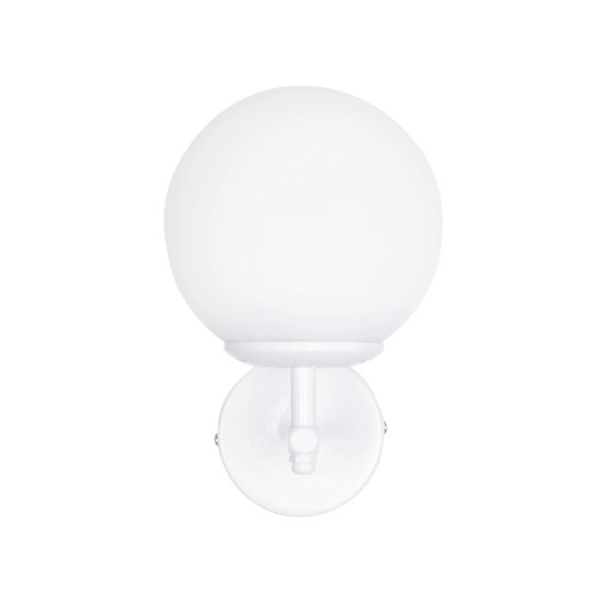 GloboStar® DALPH 203-0030 Vintage Επιτοίχιο Φωτιστικό Απλίκα Μονόφωτο 1 x E27 IP20 Λευκό Μέταλλο με Λευκό Γυαλί - M18 x Π15 x Υ23cm GloboStar® DALPH 203-0030 Vintage Επιτοίχιο Φωτιστικό Απλίκα Μονόφωτο 1 x E27 IP20 Λευκό Μέταλλο με Λευκό Γυαλί - M18 x Π15 x Υ23cm