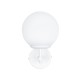 GloboStar® DALPH 203-0030 Vintage Επιτοίχιο Φωτιστικό Απλίκα Μονόφωτο 1 x E27 IP20 Λευκό Μέταλλο με Λευκό Γυαλί - M18 x Π15 x Υ23cm GloboStar® DALPH 203-0030 Vintage Επιτοίχιο Φωτιστικό Απλίκα Μονόφωτο 1 x E27 IP20 Λευκό Μέταλλο με Λευκό Γυαλί - M18 x Π15 x Υ23cm