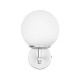 GloboStar® DALPH 203-0031 Vintage Επιτοίχιο Φωτιστικό Απλίκα Μονόφωτο 1 x E27 IP20 Ασημί Μέταλλο με Λευκό Γυαλί - M18 x Π15 x Υ23cm GloboStar® DALPH 203-0031 Vintage Επιτοίχιο Φωτιστικό Απλίκα Μονόφωτο 1 x E27 IP20 Ασημί Μέταλλο με Λευκό Γυαλί - M18 x Π15 x Υ23cm