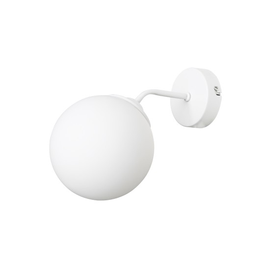 GloboStar® DALPH 203-0035 Vintage Επιτοίχιο Φωτιστικό Απλίκα Μονόφωτο 1 x E27 IP20 Λευκό Μέταλλο με Λευκό Γυαλί - M15 x Π25x Υ22cm GloboStar® DALPH 203-0035 Vintage Επιτοίχιο Φωτιστικό Απλίκα Μονόφωτο 1 x E27 IP20 Λευκό Μέταλλο με Λευκό Γυαλί - M15 x Π18 x Υ22.5cm