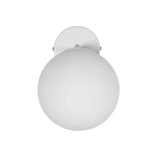 GloboStar® DALPH 203-0035 Vintage Επιτοίχιο Φωτιστικό Απλίκα Μονόφωτο 1 x E27 IP20 Λευκό Μέταλλο με Λευκό Γυαλί - M15 x Π25x Υ22cm GloboStar® DALPH 203-0035 Vintage Επιτοίχιο Φωτιστικό Απλίκα Μονόφωτο 1 x E27 IP20 Λευκό Μέταλλο με Λευκό Γυαλί - M15 x Π18 x Υ22.5cm