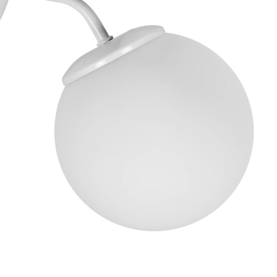 GloboStar® DALPH 203-0035 Vintage Επιτοίχιο Φωτιστικό Απλίκα Μονόφωτο 1 x E27 IP20 Λευκό Μέταλλο με Λευκό Γυαλί - M15 x Π25x Υ22cm GloboStar® DALPH 203-0035 Vintage Επιτοίχιο Φωτιστικό Απλίκα Μονόφωτο 1 x E27 IP20 Λευκό Μέταλλο με Λευκό Γυαλί - M15 x Π18 x Υ22.5cm
