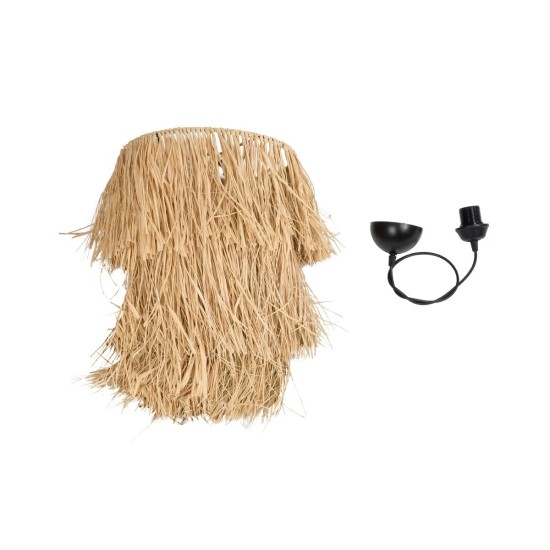 GloboStar® WEG 203-0036 Boho Κρεμαστό Φωτιστικό Καπέλο Μονόφωτο 1 x E27 IP20 Μπέζ Raffia - M45 x Π45 x Υ53cm GloboStar® WEG 203-0036 Boho Κρεμαστό Φωτιστικό Καπέλο Μονόφωτο 1 x E27 IP20 Μπέζ Raffia - M45 x Π45 x Υ53cm