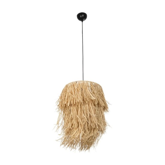GloboStar® WEG 203-0036 Boho Κρεμαστό Φωτιστικό Καπέλο Μονόφωτο 1 x E27 IP20 Μπέζ Raffia - M45 x Π45 x Υ53cm GloboStar® WEG 203-0036 Boho Κρεμαστό Φωτιστικό Καπέλο Μονόφωτο 1 x E27 IP20 Μπέζ Raffia - M45 x Π45 x Υ53cm