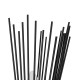 GloboStar® HORN 203-0043 Vintage Επιτοίχιο Φωτιστικό Απλίκα Δίφωτο 2 x E14 IP20 Μαύρο Μέταλλο - Μ14 x Π17 x Υ44.5cm