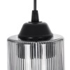 GloboStar® TORUS 203-0063 Μοντέρνο Κρεμαστό Φωτιστικό Καμπάνα Μονόφωτο 1 x E27 IP20 Μαύρο Πλαστικό - Μ10.5 x Π10.5 x Υ18.5cm