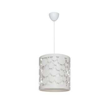 GLOBOSTAR® PETAL 203-0065 Μοντέρνο Κρεμαστό Φωτιστικό Οροφής με Ντουί 1 x E27 AC 220-240V IP20 - Λευκό - Μ23 x Π23 x Υ30cm