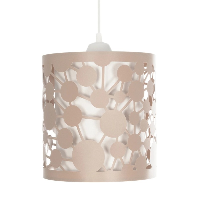 GloboStar® PETAL 203-0066 Μοντέρνο Κρεμαστό Φωτιστικό Καπέλο Μονόφωτο 1 x E27 IP20 Ροζ Πλαστικό - Μ23.5 x Π23.5 x Υ76cm