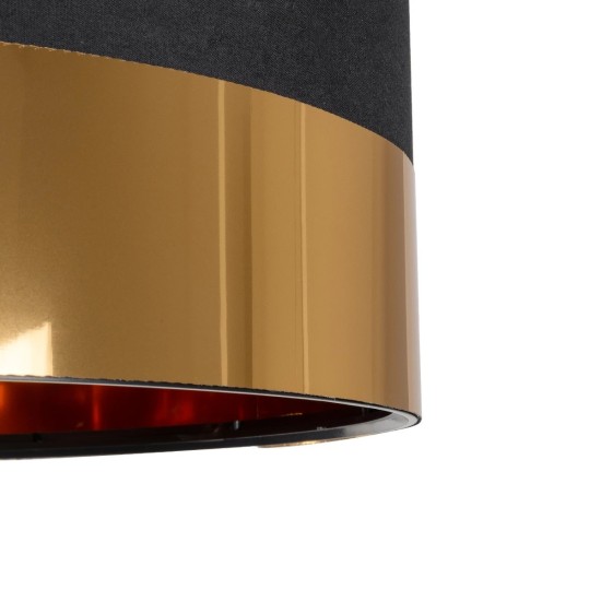 GloboStar® ZYKLUS 203-0100 Μοντέρνο Κρεμαστό Φωτιστικό Καπέλο Μονόφωτο 1 x E27 IP20 Μαύρο Ύφασμα με Χρυσό Μέταλλο - Μ36 x Π36 x Υ25cm GloboStar® ZYKLUS 203-0100 Μοντέρνο Κρεμαστό Φωτιστικό Καπέλο Μονόφωτο 1 x E27 IP20 Μαύρο Ύφασμα με Χρυσό Μέταλλο - Μ36 x Π36 x Υ25cm