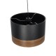 GloboStar® ZYKLUS 203-0101 Μοντέρνο Κρεμαστό Φωτιστικό Καπέλο Μονόφωτο 1 x E27 IP20 Μαύρο Ύφασμα με Καρυδί Ξύλο - Μ36 x Π36 x Υ25cm GloboStar® ZYKLUS 203-0101 Μοντέρνο Κρεμαστό Φωτιστικό Καπέλο Μονόφωτο 1 x E27 IP20 Μαύρο Ύφασμα με Καρυδί Ξύλο - Μ36 x Π36 x Υ25cm