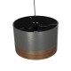 GloboStar® ZYKLUS 203-0102 Μοντέρνο Κρεμαστό Φωτιστικό Καπέλο Μονόφωτο 1 x E27 IP20 Γκρί & Καρυδί Ξύλο - Μ36 x Π36 x Υ25cm GloboStar® ZYKLUS 203-0102 Μοντέρνο Κρεμαστό Φωτιστικό Καπέλο Μονόφωτο 1 x E27 IP20 Γκρί & Καρυδί Ξύλο - Μ36 x Π36 x Υ25cm