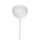 GloboStar® BLAZE 203-0107 Μοντέρνο Κρεμαστό Φωτιστικό Καπέλο Μονόφωτο 1 x E27 IP20 Μπεζ Ύφασμα - Μ22 x Π22 x Υ20cm