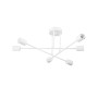 GLOBOSTAR® SPIDI 203-0113 Μοντέρνο Φωτιστικό Οροφής με Ντουί 6 x E27 AC 220-240V IP20 - Λευκό - Μ61 x Π61 x Υ25cm