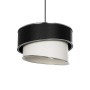 GLOBOSTAR® SONIA 203-0118 Μοντέρνο Κρεμαστό Φωτιστικό Οροφής με Ντουί 1 x E27 AC 220-240V IP20 - Λευκό & Μαύρο - Μ30 x Π30 x Υ24cm