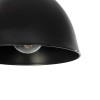 GloboStar® RADE 203-0124 Μοντέρνο Κρεμαστό Φωτιστικό Καμπάνα Μονόφωτο 1 x E27 IP20 Μαύρο με Χρυσό Πλαστικό - Μ17.5 x Π17.5 x Υ56cm