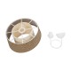GloboStar® ALINA 203-0129 Μοντέρνο Κρεμαστό Φωτιστικό Καπέλο Μονόφωτο 1 x E27 IP20 Καφέ & Μπεζ Ύφασμα - Μ30 x Π30 x Υ93cm GloboStar® ALINA 203-0129 Μοντέρνο Κρεμαστό Φωτιστικό Καπέλο Μονόφωτο 1 x E27 IP20 Καφέ & Μπεζ Ύφασμα - Μ30 x Π30 x Υ93cm