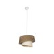 GloboStar® ALINA 203-0129 Μοντέρνο Κρεμαστό Φωτιστικό Καπέλο Μονόφωτο 1 x E27 IP20 Καφέ & Μπεζ Ύφασμα - Μ30 x Π30 x Υ93cm GloboStar® ALINA 203-0129 Μοντέρνο Κρεμαστό Φωτιστικό Καπέλο Μονόφωτο 1 x E27 IP20 Καφέ & Μπεζ Ύφασμα - Μ30 x Π30 x Υ93cm