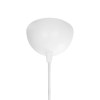 GloboStar® ALINA 203-0129 Μοντέρνο Κρεμαστό Φωτιστικό Καπέλο Μονόφωτο 1 x E27 IP20 Καφέ & Μπεζ Ύφασμα - Μ30 x Π30 x Υ93cm