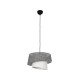 GloboStar® ALINA 203-0130 Μοντέρνο Κρεμαστό Φωτιστικό Καπέλο Μονόφωτο 1 x E27 IP20 Γκρι & Λευκό Ύφασμα - Μ30 x Π30 x Υ93cm GloboStar® ALINA 203-0130 Μοντέρνο Κρεμαστό Φωτιστικό Καπέλο Μονόφωτο 1 x E27 IP20 Γκρι & Λευκό Ύφασμα - Μ30 x Π30 x Υ93cm