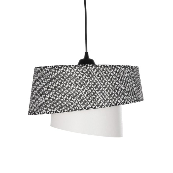 GloboStar® ALINA 203-0130 Μοντέρνο Κρεμαστό Φωτιστικό Καπέλο Μονόφωτο 1 x E27 IP20 Γκρι & Λευκό Ύφασμα - Μ30 x Π30 x Υ93cm GloboStar® ALINA 203-0130 Μοντέρνο Κρεμαστό Φωτιστικό Καπέλο Μονόφωτο 1 x E27 IP20 Γκρι & Λευκό Ύφασμα - Μ30 x Π30 x Υ93cm