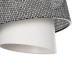 GloboStar® ALINA 203-0130 Μοντέρνο Κρεμαστό Φωτιστικό Καπέλο Μονόφωτο 1 x E27 IP20 Γκρι & Λευκό Ύφασμα - Μ30 x Π30 x Υ93cm GloboStar® ALINA 203-0130 Μοντέρνο Κρεμαστό Φωτιστικό Καπέλο Μονόφωτο 1 x E27 IP20 Γκρι & Λευκό Ύφασμα - Μ30 x Π30 x Υ93cm